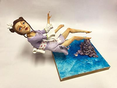 Flying Girl Figurine - Cake by Duygu Tugcu