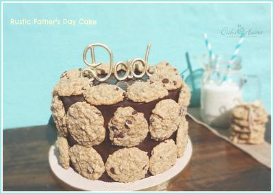 A Rustic Cookie Cake for Dad! - Cake by Cake Heart