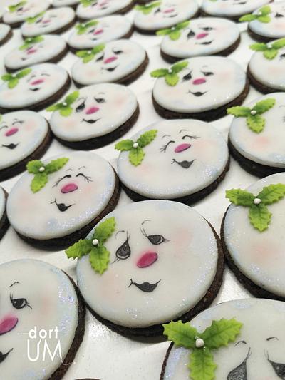 Snowman cookies - Cake by dortUM