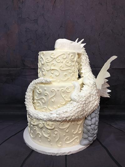Dragon Wedding Cake - Cake by Brandy-The Icing & The Cake