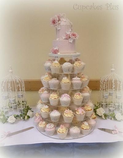 Birdcage cake and cupcake tower - Cake by Janice Baybutt