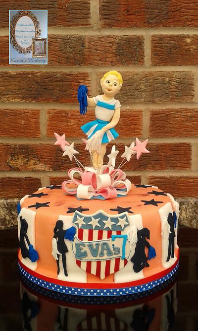 Cheerleader cake - Cake by Karen's Kakery