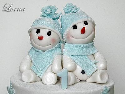 Snowmens :-) - Cake by Lorna