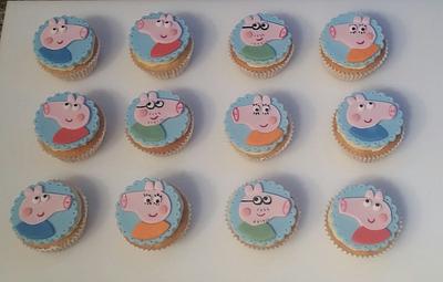 Peppa Pig Family Cupcakes - Cake by Sugar Chic
