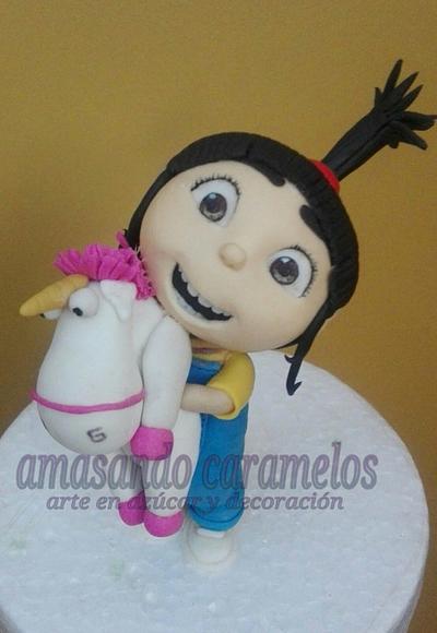 Modelado Agnes (mi villano favorito) - Cake by Daniela Carreño Moris