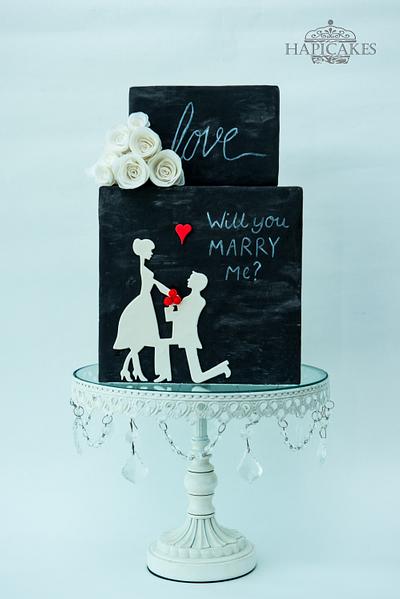 Proposal Love - Cake by Hazel Wong Cake Design