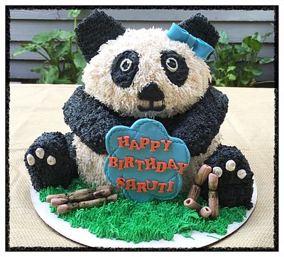 3D Panda bear cake  - Cake by Live Love n Bake 