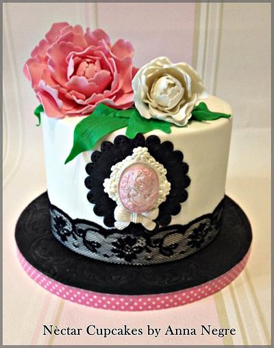 Peony Cake - Cake by nectarcupcakes