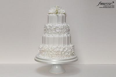 Ruffled Wedding Cake - Cake by Sue Field