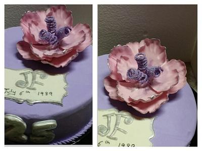 a fantasy flower cake - Cake by azhaar