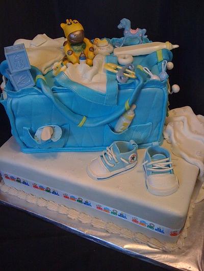 baby shower  - Cake by elci