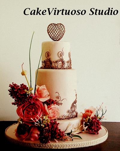 Sugarflowers and cakes in blooms World Cancer Day collaboration - Cake by Natasha Ananyeva (CakeVirtuoso Studio)