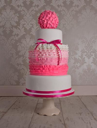 Ombre Ruffles - Cake by Thornton Cake Co.