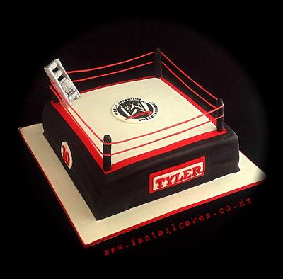WWE Wrestling cake - Cake by Fantail Cakes