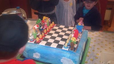 Mario vs Sonic  - Cake by Tracie