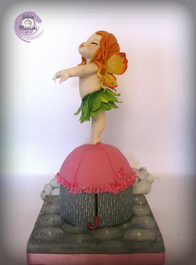 The little fairy of rain  - Cake by Silvia Mancini Cake Art