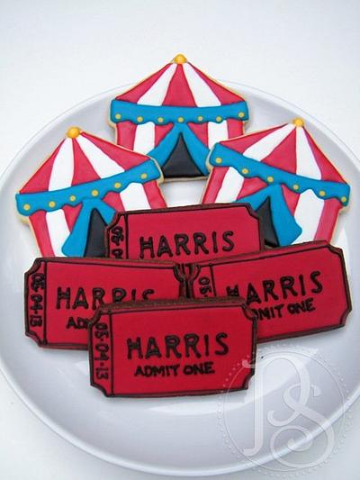 Circus-themed Bar Mitzvah Cookies - Cake by Alicia