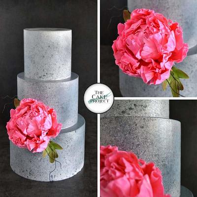 Granite and peony  - Cake by TheCakeProjectCH