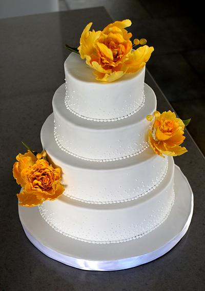 Vegan 4-tier Wedding Cake - Cake by Tammy Youngerwood