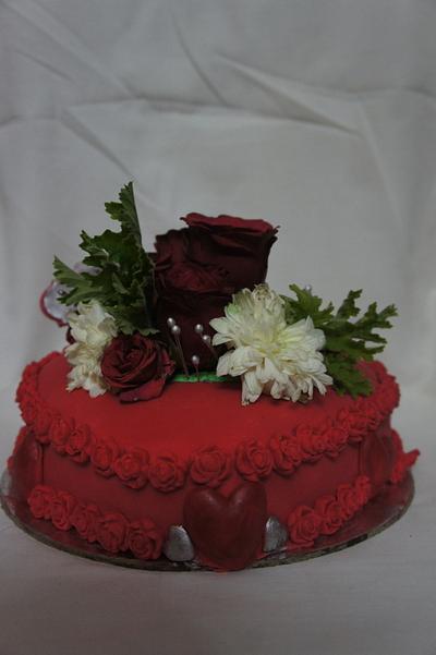 Wedding Anniversary Cake - Cake by GorgeousCakesBLR