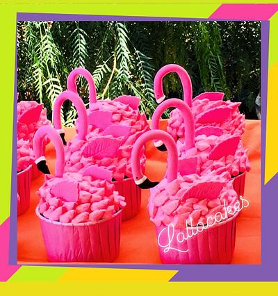 Flamingo cupcakes - Cake by Lallacakes