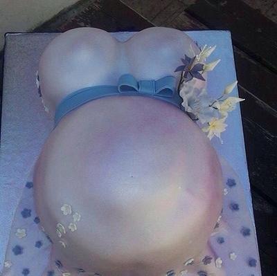 Baby bump baby shower cake - Cake by Jean