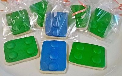 Lego block cookies - Cake by  Pink Ann's Cakes