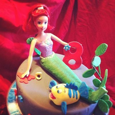 Little Mermaid 8th Birthday - Cake by Heidi