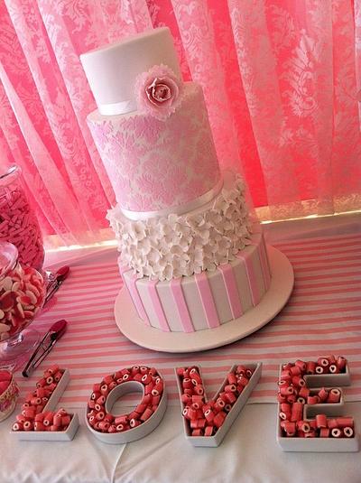 4 Tier Wedding Cake - Cake by Lydia Evans