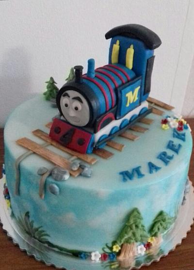Thomas the train - Cake by Ellyys