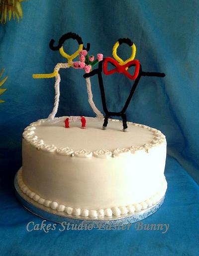 Simple wedding cake - Cake by Irina Vakhromkina