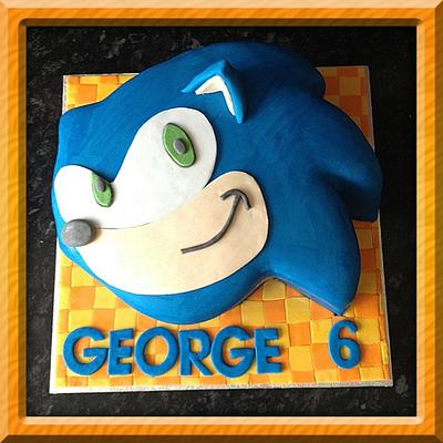 Sonic the hedgehog  - Cake by KerryCakes