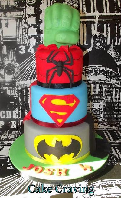 super hero cake - Cake by Hayley