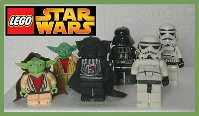 Lego Star Wars Cake Toppers - May the Force be with your fondant! - Cake by Mel_SugarandSpiceCakes