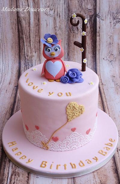 Owl cake - Cake by Madame Douceurs
