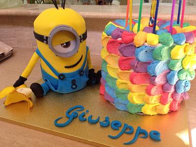 minion Rainbow  - Cake by mimma