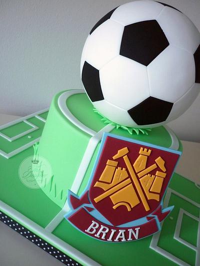 West Ham Football Birthday Cake - Cake by Isabelle Bambridge