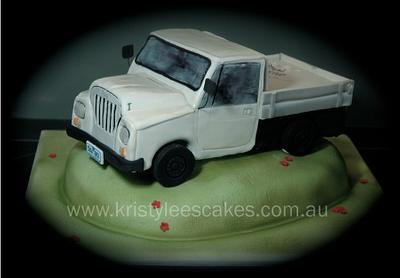 3D Carved Cartoon Truck - Cake by Kristy How