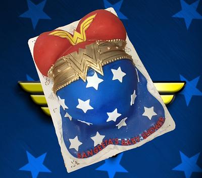 Wonder Woman Tummy  - Cake by MsTreatz