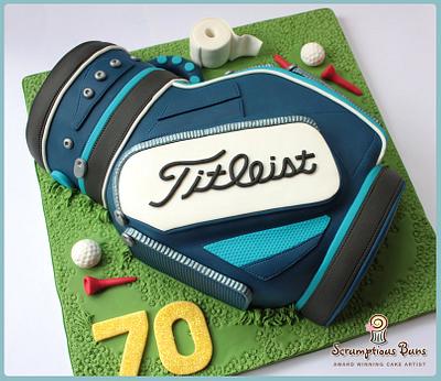 Titleist Golf Bag  - Cake by Scrumptious Buns