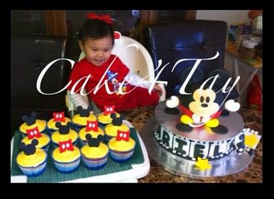 Jumbo Mickey Cupcakes - Cake by Angel Chang