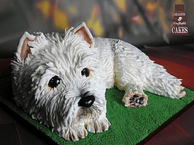 Dougal the Westie - Cake by Dragons and Daffodils Cakes