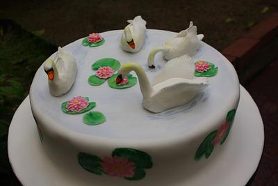 Swanscake - Cake by JT Cakes