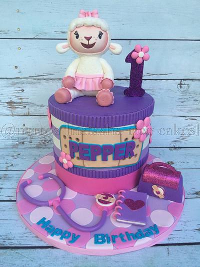 Lambie first birthday cake - Cake by Natasha Rice Cakes 