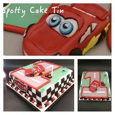 lightening Mcqueen - Cake by Shell at Spotty Cake Tin
