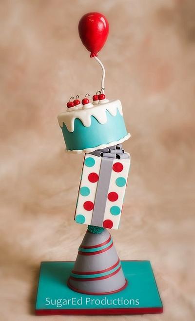Birthday Box Tilt  - Cake by Sharon Zambito