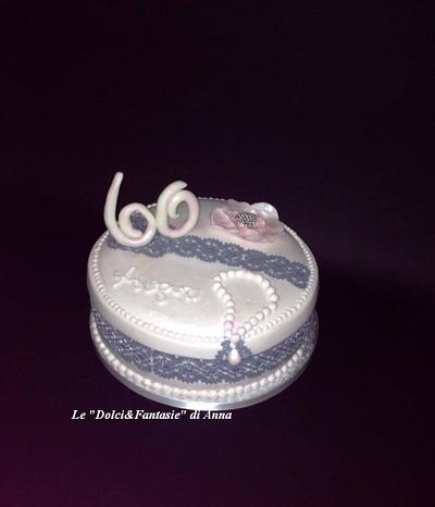 cake 60 years - Cake by Dolci Fantasie di Anna Verde