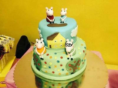peppa pig cake - Cake by Dulce & Sweet designs