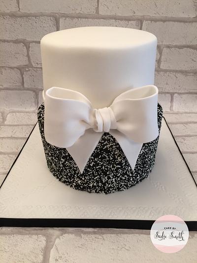 Black & White Sprinkles Cake - Cake by Sadie Smith