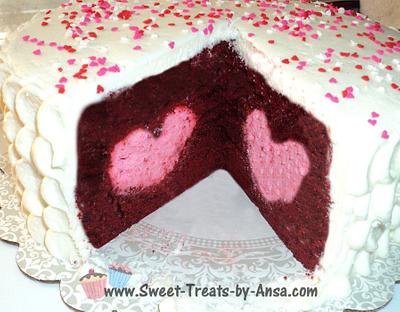 Valentine's Day Tasty Fill Heart Cake - Cake by Ansa